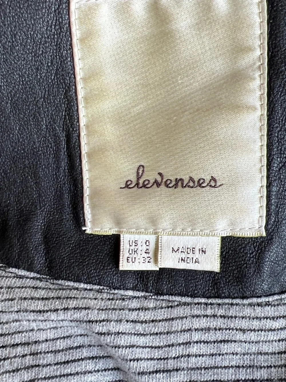 Anthropologie Elevenses Fosters Moto Leather Jacket